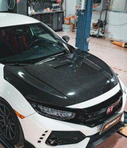 前引擎盖 CMST 款式 V1，适用于 Honda Civic Type-R FK8 2017-2021