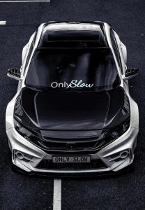 前引擎盖 CMST 款式 V1，适用于 Honda Civic 10th Gen 2016-2021