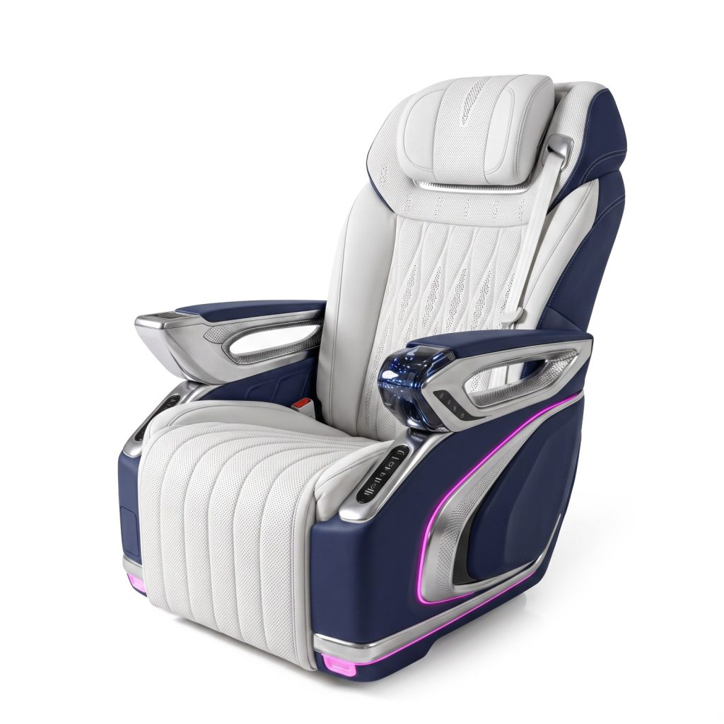เบาะ VIP เดี่ยว Crystal Throne 4.0 Pro สำหรับรถตู้ MPV และ Mega Van
