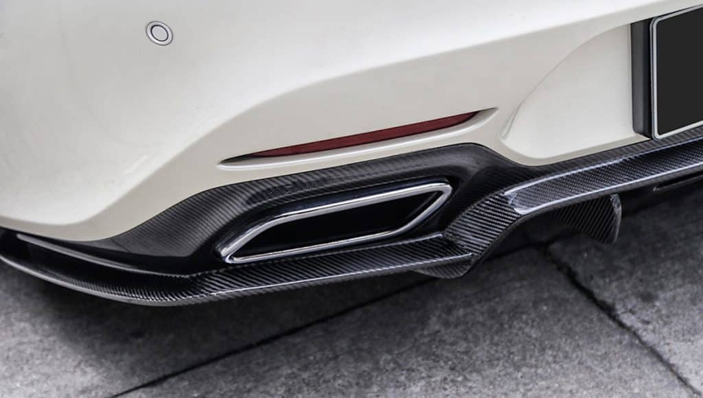 AMG GT C190 front splitter and rear diffuser