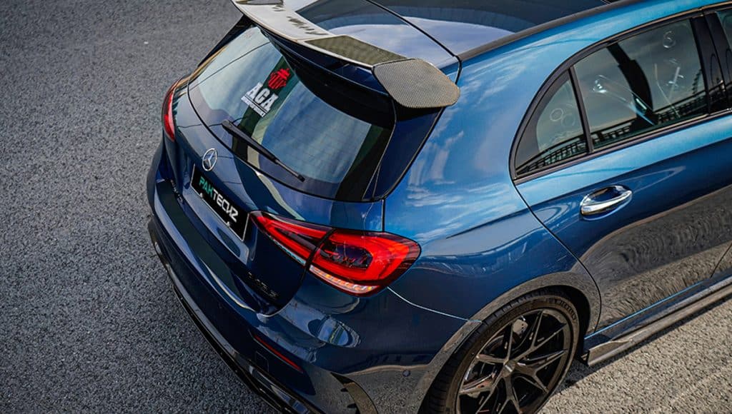 Mercedes A-Class front splitter and rear diffuser